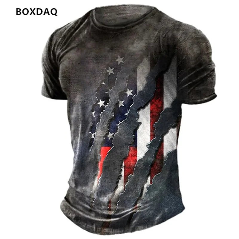 Men’s 3D American Flag T-Shirt